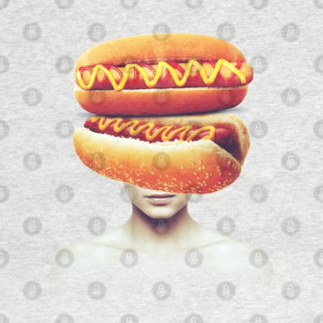 Hotdog head portrait by reesea